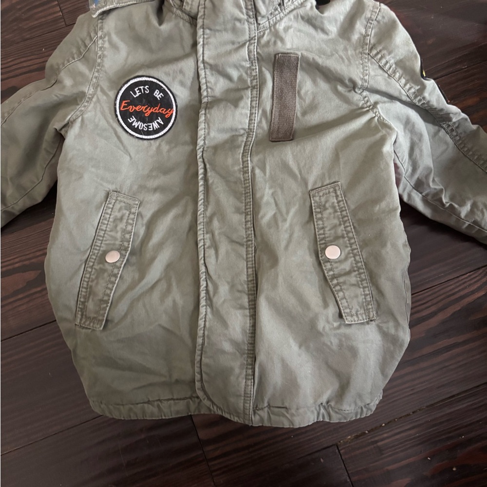 Kids H&M Green Jacket with Patch